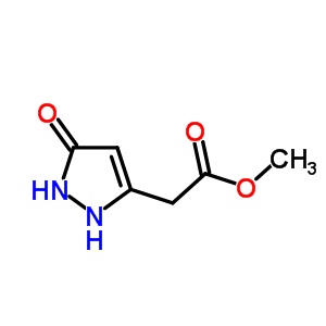 2,5-二氢-5-氧代-1H-吡唑-3-乙酸甲酯结构式_58979-88-7结构式
