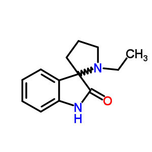 1-乙基螺[吲哚啉-3,2-吡咯烷]-2-酮结构式_59022-44-5结构式