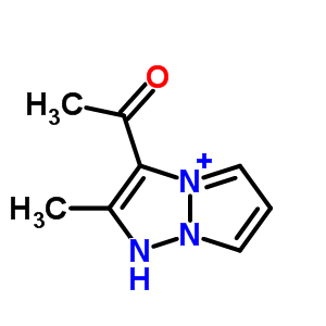 1-(2-甲基-1H-4lambda(5)-吡唑并(1,2-a)(1,2,3)噻唑-3-基)乙酮结构式_59046-09-2结构式