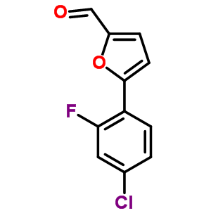 5-(4-氯-2-氟苯基)-2-糠醛结构式_591224-05-4结构式