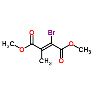 (Z)-2-溴-3-甲基-2-丁烯二酸二甲酯结构式_59123-42-1结构式