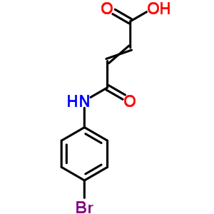 (2Z)-4-[(4-溴苯基)氨基]-4-氧代-2-丁酸结构式_59256-47-2结构式