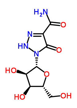 5-羟基-1-(beta-D-呋核亚硝脲)-1,2,3-噻唑-4-羧酰胺结构式_59343-64-5结构式