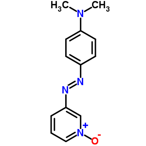 3-(p-二甲基氨基苯基氮杂)吡啶 1-氧化物结构式_59405-47-9结构式
