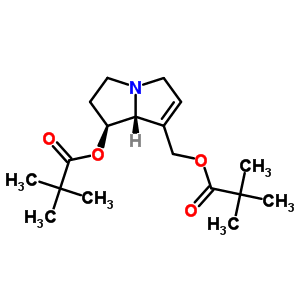 (1S,7aR)-2,3,5,7alpha-四氢-1beta-羟基-1H-吡咯里嗪-7-甲醇二(2,2-二甲基丙酸酯)结构式_59532-51-3结构式
