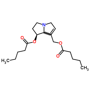 (1S,7aR)-2,3,5,7alpha-四氢-1beta-羟基-1H-吡咯里嗪-7-甲醇二戊酸酯结构式_59532-52-4结构式