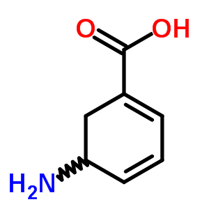 (9ci)-5-氨基-1,3-环己二烯-1-羧酸结构式_59556-18-2结构式