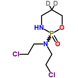 N,N-二(2-氯乙基)四氢-5-D-2H-1,3,2-氧杂氮杂磷杂苯-5-D-2-胺 2-氧化物结构式_59720-09-1结构式