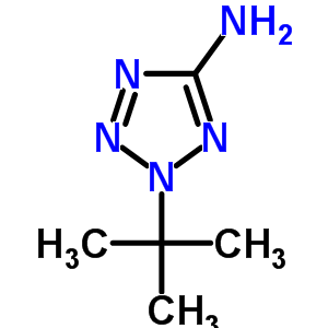 (9ci)-2-(1,1-二甲基乙基)-2H-四唑-5-胺结构式_59772-94-0结构式