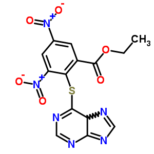 3,5-二硝基-2-(5h-嘌呤-6-基磺酰基)苯甲酸乙酯结构式_59921-59-4结构式