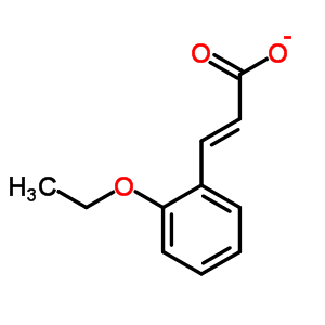 (E)-3-(2-乙氧基苯基)丙-2-烯酸结构式_59923-03-4结构式