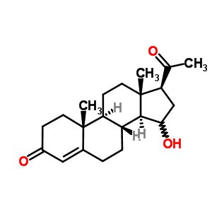 15-羟基黄体酮结构式_600-72-6结构式