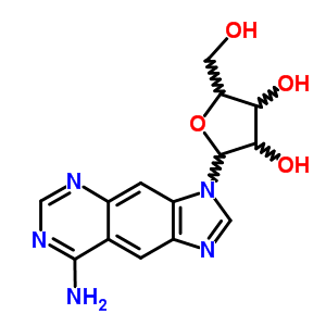 3-b-D-呋核亚硝脲-3H-咪唑并[4,5-g]喹唑啉-8-胺结构式_60189-62-0结构式