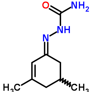 2-(3,5-二甲基-2-环己烯-1-基)-肼羧酰胺结构式_60221-05-8结构式