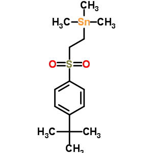 三甲基-[2-(4-叔丁基苯基)磺酰基乙基]锡结构式_60522-34-1结构式