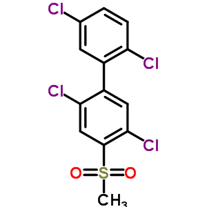 4-甲基磺酰基-2,2,5,5-四氯联苯结构式_60640-55-3结构式