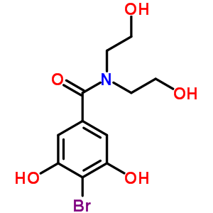 4-溴-3,5-二羟基-N,N-双(2-羟基乙基)苯甲酰胺结构式_60679-72-3结构式