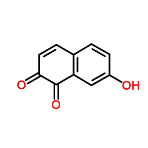 7-羟基萘-1,2-二酮结构式_607-09-0结构式