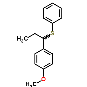 1-甲氧基-4-[1-(苯基硫代)丙基]苯结构式_60702-14-9结构式