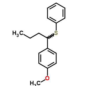 1-甲氧基-4-[1-(苯基硫代)丁基]苯结构式_60702-17-2结构式