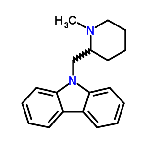9-(1-甲基-2-哌啶甲基)-9H-咔唑结构式_60706-49-2结构式