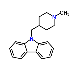 9-(1-甲基-4-哌啶)甲基-9H-咔唑结构式_60706-50-5结构式