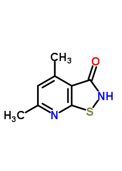 4,6-二甲基异噻唑并[5,4-b]吡啶-3(2H)-酮结构式_60750-75-6结构式