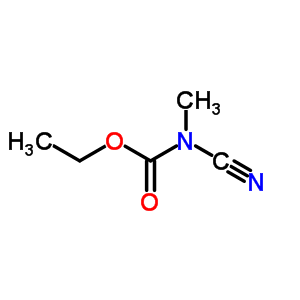 N-氰基-N-甲基氨基甲酸乙酯结构式_60754-24-7结构式