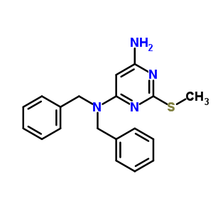 2-(甲基硫代)-n4,n4-双(苯基甲基)-4,6-嘧啶二胺结构式_60755-24-0结构式