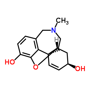 (4aS,6R,8aS)-11-甲基-5,6,9,10,11,12-六氢-4aH-[1]苯并呋喃并[3a,3,2-ef][2]苯并氮杂卓-3,6-二醇结构式_60755-80-8结构式