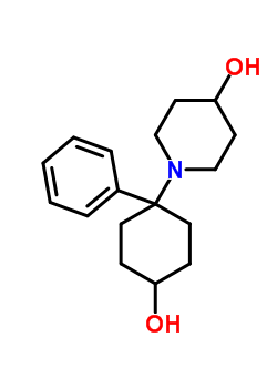 4-(4-羟基哌啶)-4-苯基环己醇结构式_60756-84-5结构式