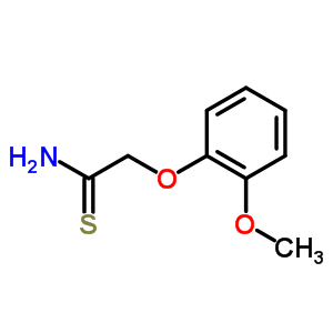 2-(2-甲氧基苯氧基)乙烷硫代酰胺结构式_60759-06-0结构式