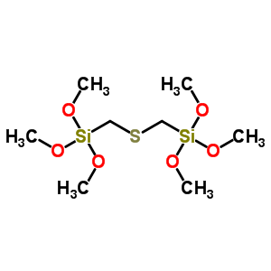 双(三甲氧基甲硅烷基甲基)硫化物结构式_60764-84-3结构式