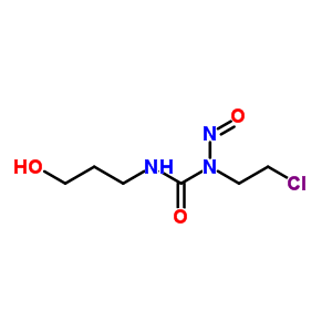 3-(2-氯乙基)-1-(3-羟基丙基)-3-亚硝基脲结构式_60784-47-6结构式