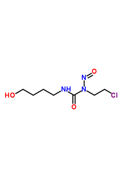 1-(2-氯乙基)-3-(4-羟基丁基)-1-亚硝基脲结构式_60784-48-7结构式