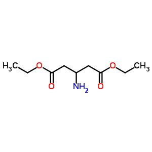 3-氨基戊二酸二乙酯结构式_60793-95-5结构式