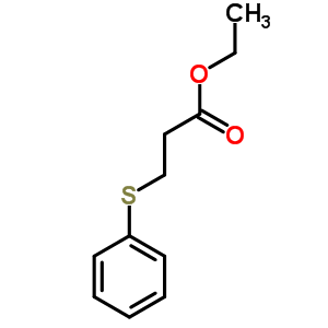 3-(苯基硫代)丙酸乙酯结构式_60805-64-3结构式
