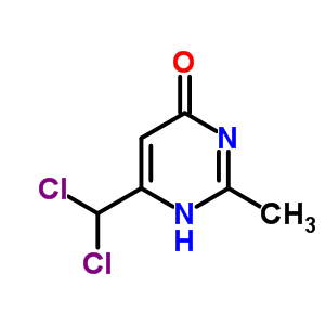 6-(二氯甲基)-2-甲基-1H-嘧啶-4-酮结构式_6082-75-3结构式