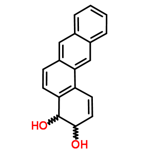 苯蒽-3,4-二氢二醇结构式_60839-18-1结构式