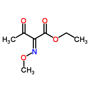 (2Z)-2-甲氧基亚氨基-3-氧代丁酸乙酯结构式_60846-14-2结构式