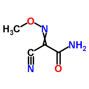 2-甲氧基亚氨基-2-氰基乙酰胺结构式_60860-24-4结构式