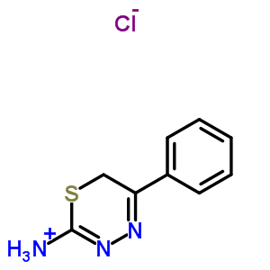 5-苯基-6H-1,3,4-噻二嗪-2-胺氢溴酸盐(1:1)结构式_60912-78-9结构式