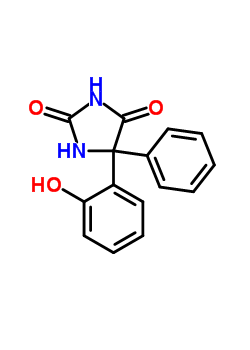 5-(2-羟基苯基)-5-苯基乙内酰脲结构式_60919-11-1结构式
