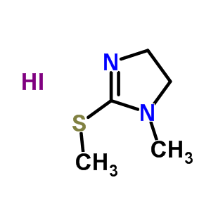 1-甲基-2-(甲基硫代)-4,5-二氢-1H-咪唑氢碘酸结构式_61076-89-9结构式