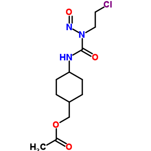 [(1α,4β)-4-[3-(2-氯乙基)-3-亚硝基脲啶]环己基]乙酸甲酯结构式_61137-49-3结构式