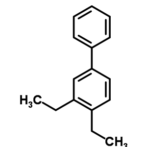 3,4-二乙基-1,1-联苯结构式_61141-66-0结构式