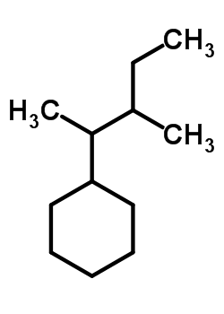 (1,2-二甲基丁基)环己烷结构式_61142-37-8结构式
