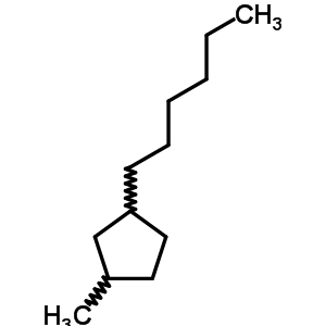 1-己基-3-甲基环戊烷结构式_61142-68-5结构式