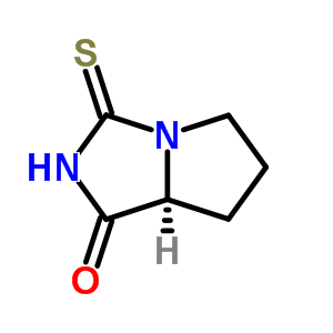 (7aS)-(9CI)-六氢-3-硫氧代-1H-吡咯并[1,2-c]咪唑-1-酮结构式_61160-12-1结构式