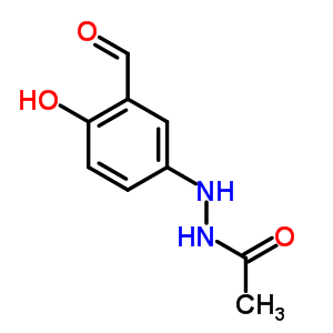 Acetic acid n’-(3-formyl-4-hydroxyphenyl) hydrazideStructure,61172-42-7Structure Acetic acid n’-(3-formyl-4-hydroxyphenyl) hydrazide Structure,61172-42-7Structure